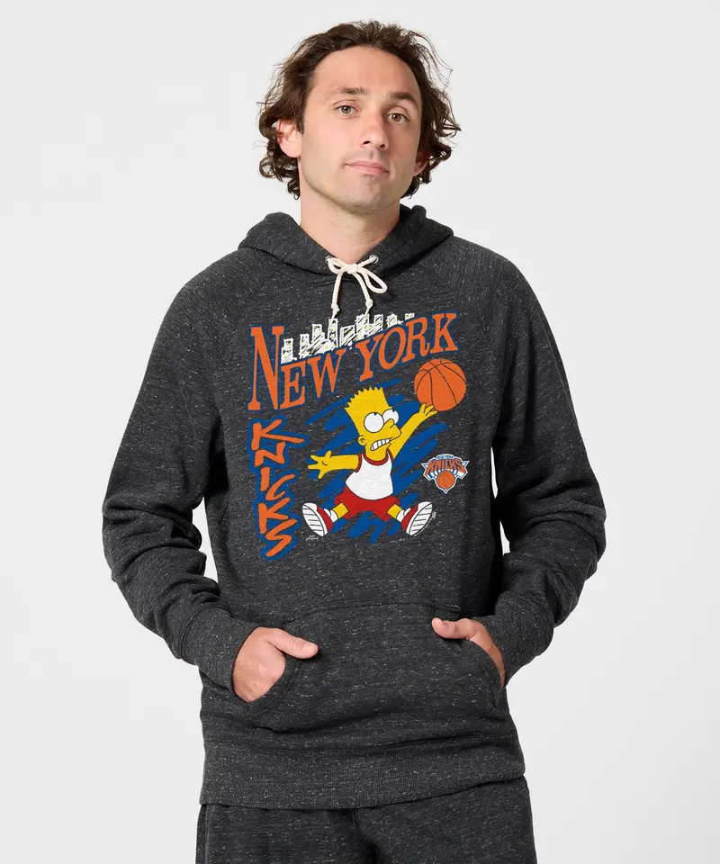 The Simpsons Bart X New York Knicks Hoodie 3