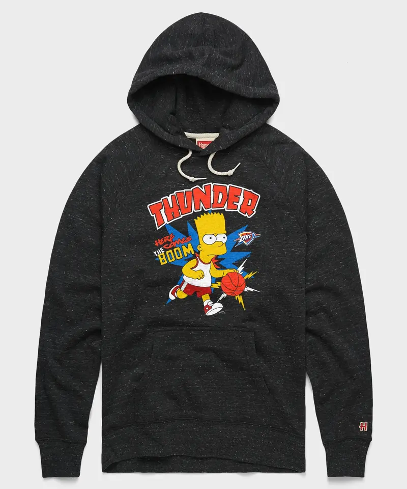 The Simpsons Bart X Oklahoma City Thunder Hoodie 1