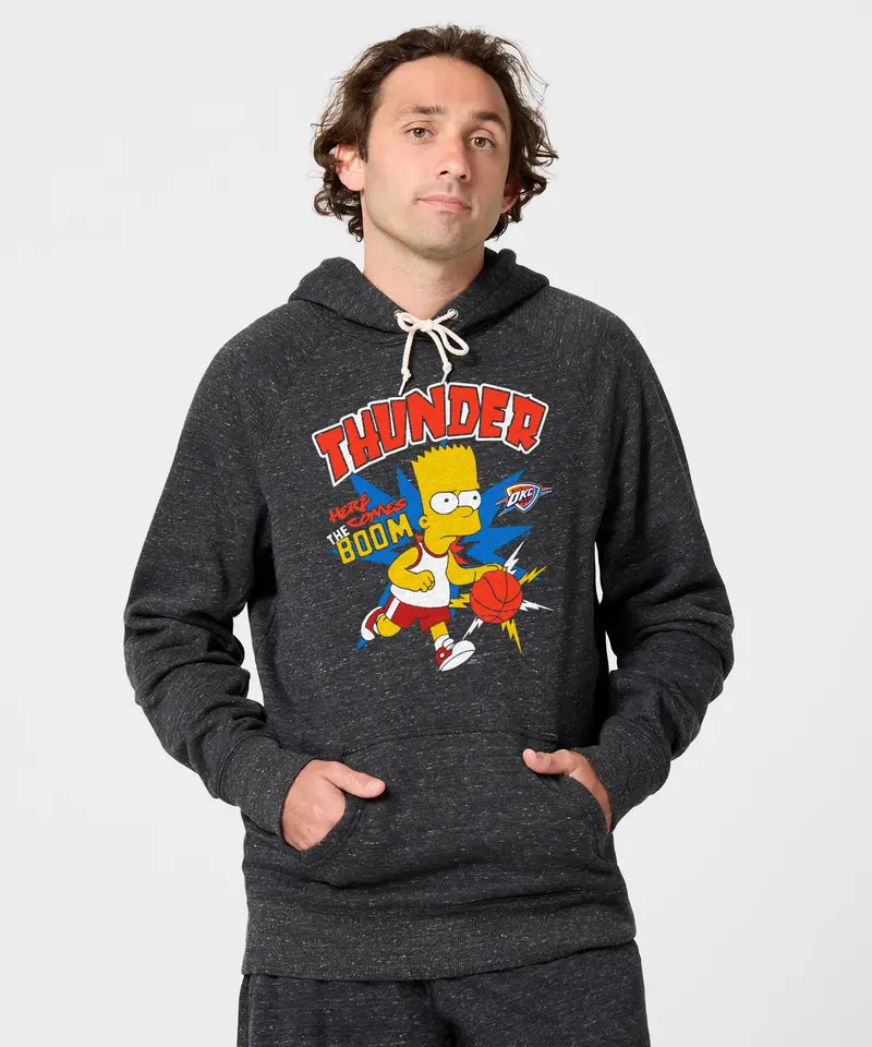 The Simpsons Bart X Oklahoma City Thunder Hoodie 3
