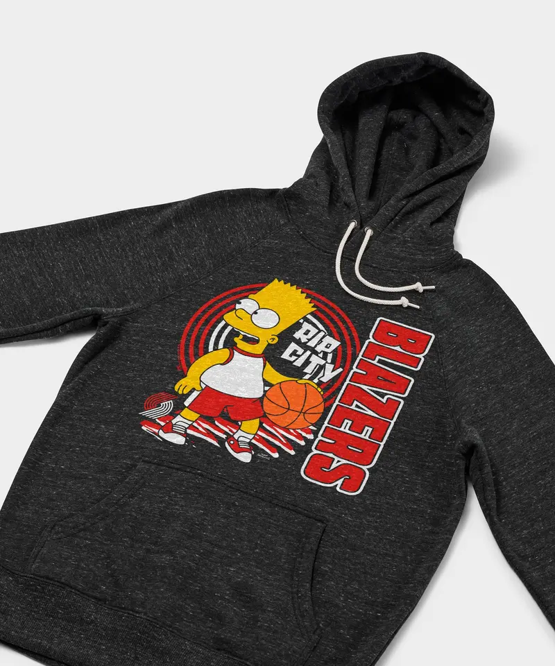 The Simpsons Bart X Portland Trail Blazers Hoodie 2