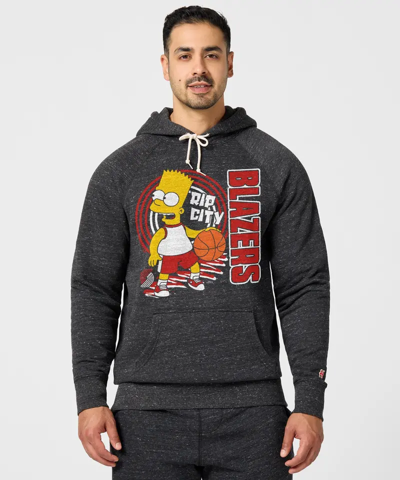 The Simpsons Bart X Portland Trail Blazers Hoodie 3