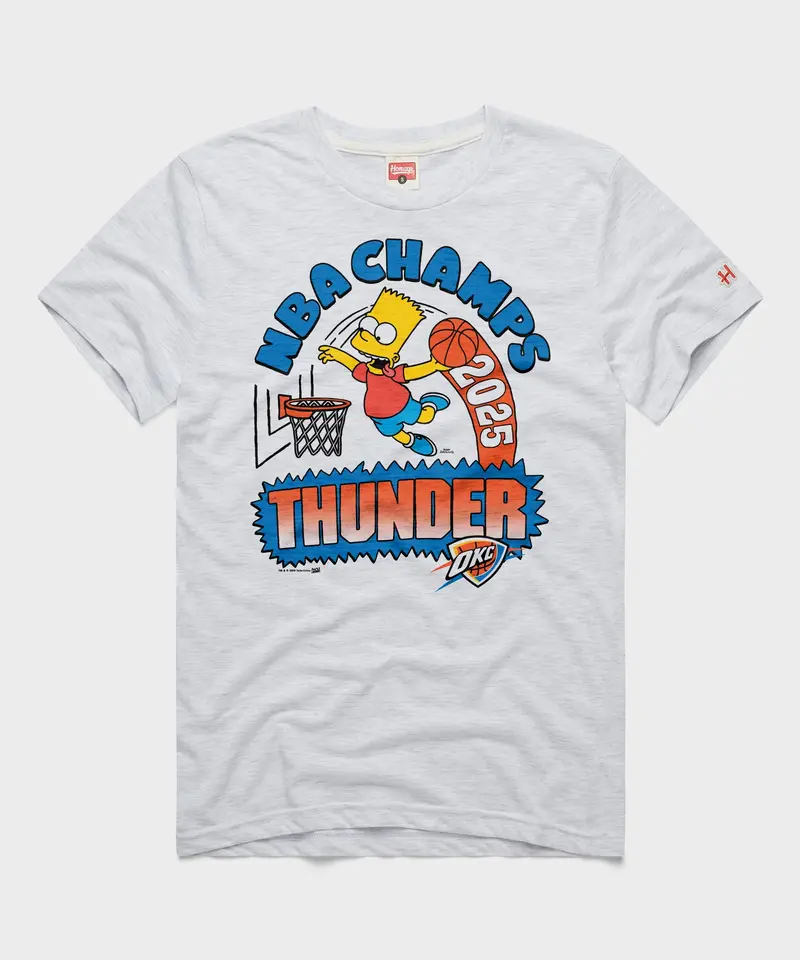 The Simpsons Bart X Thunder 2025 Nba Champs 1