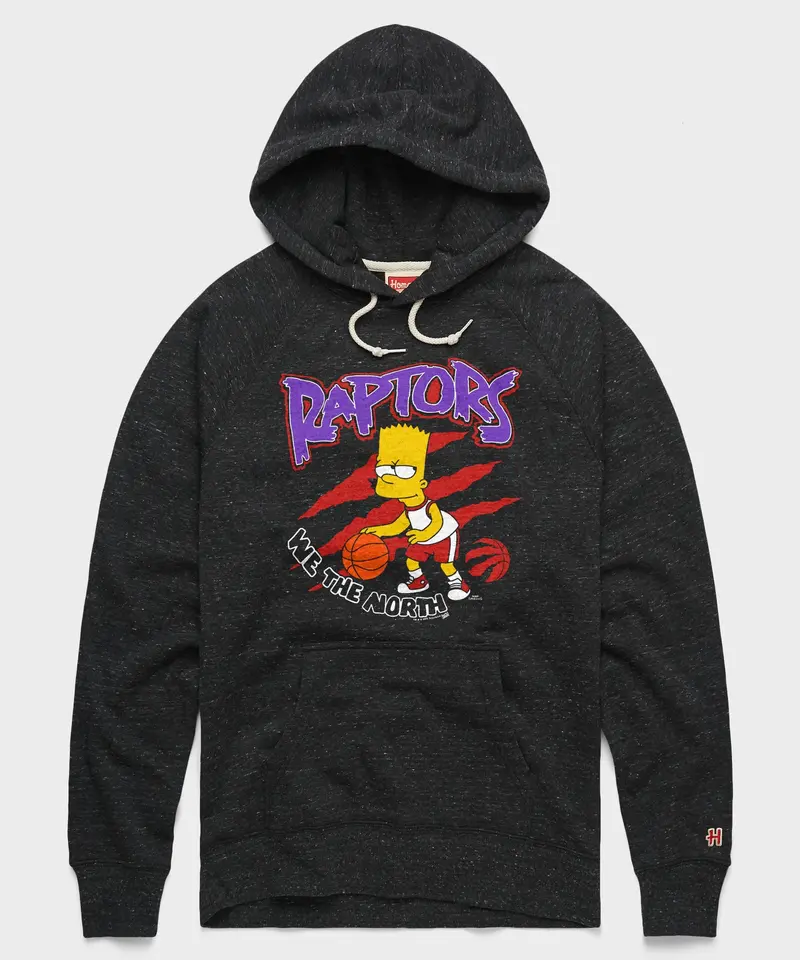 The Simpsons Bart X Toronto Raptors Hoodie 1