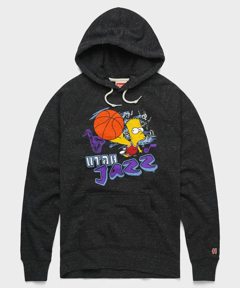The Simpsons Bart X Utah Jazz Hoodie 1