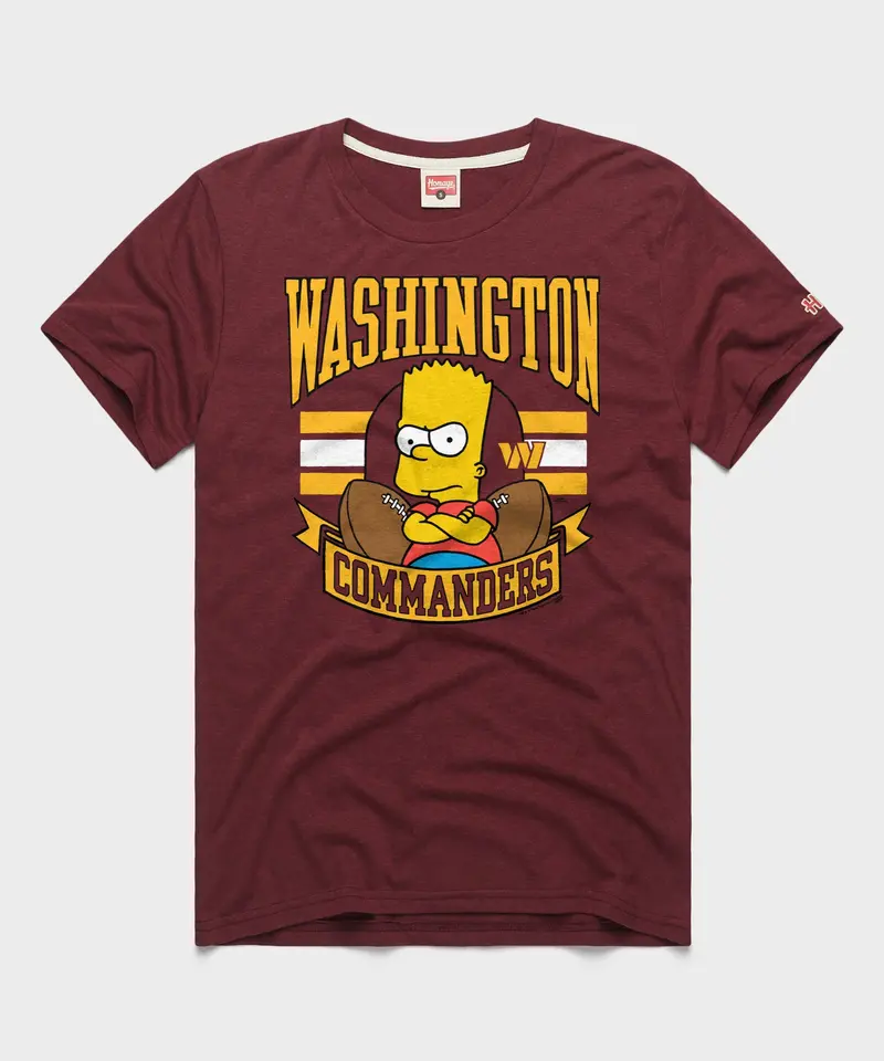 The Simpsons Bart X Washington Commanders 1
