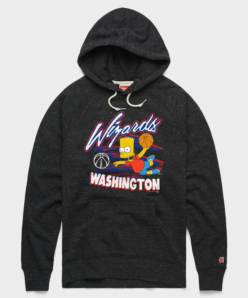 The Simpsons Bart X Washington Wizards Hoodie 1