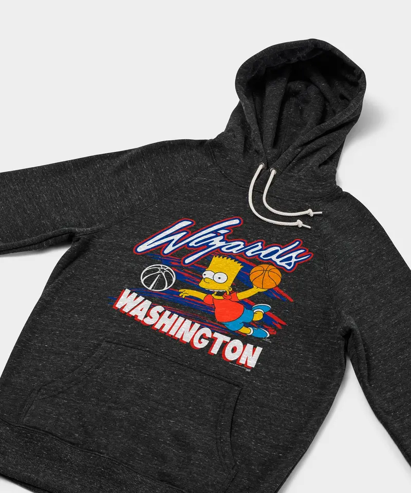 The Simpsons Bart X Washington Wizards Hoodie 2
