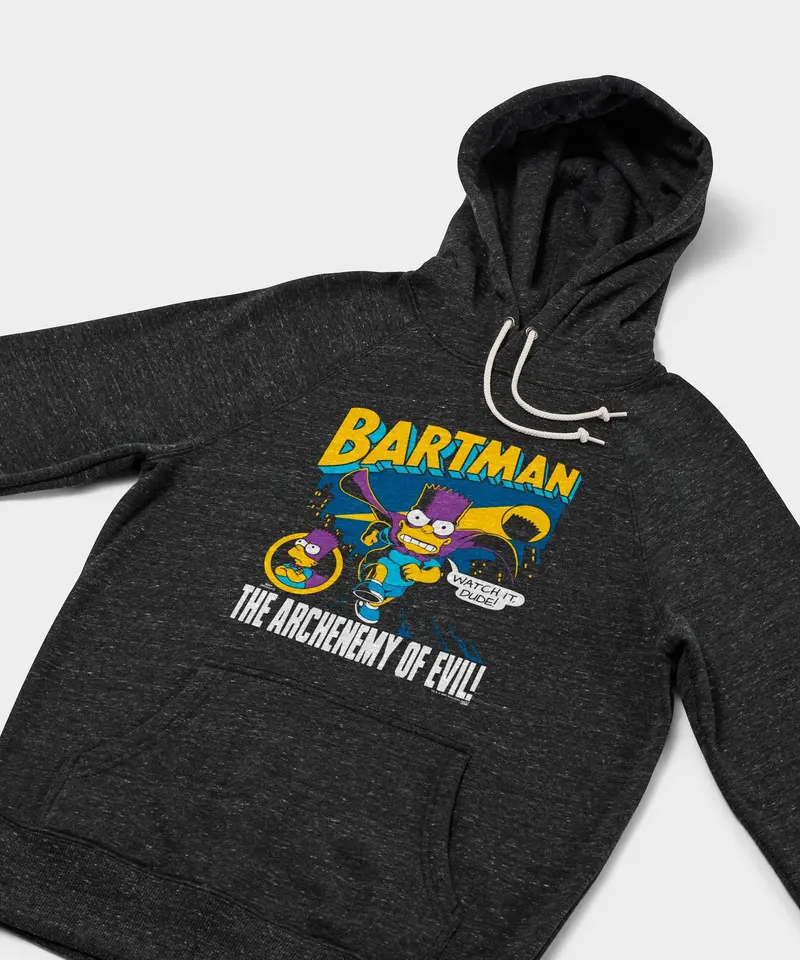 The Simpsons Bartman The Archenemy Of Evil Hoodie 2