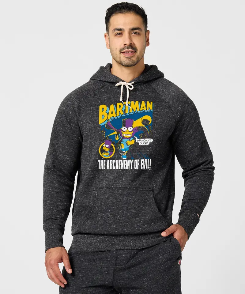The Simpsons Bartman The Archenemy Of Evil Hoodie 3
