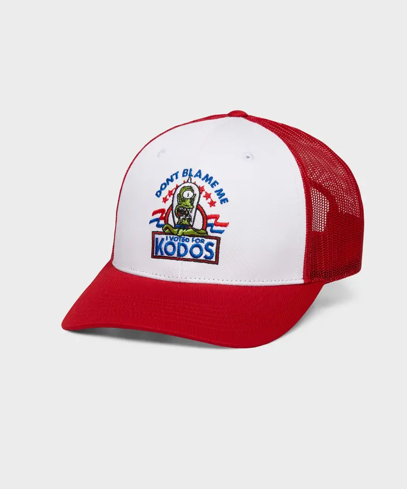The Simpsons Don't Blame Me I Voted For Kodos Trucker Hat 1