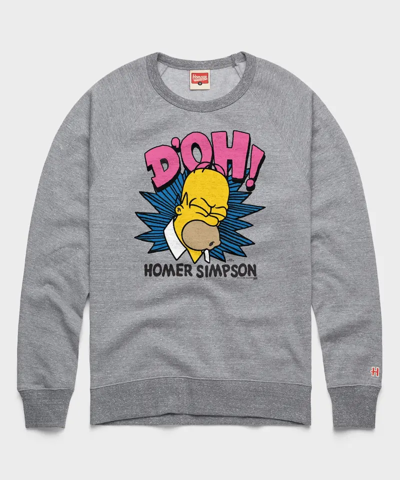 The Simpsons Homer Simpson D'oh Crewneck 1