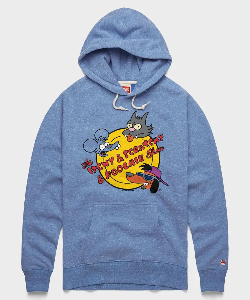 The Simpsons The Itchy And Scratchy And Poochie Show Hoodie 1