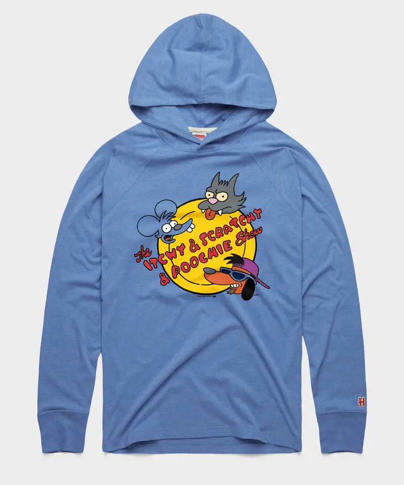 The Simpsons The Itchy And Scratchy And Poochie Show Lightweight Hoodie 1