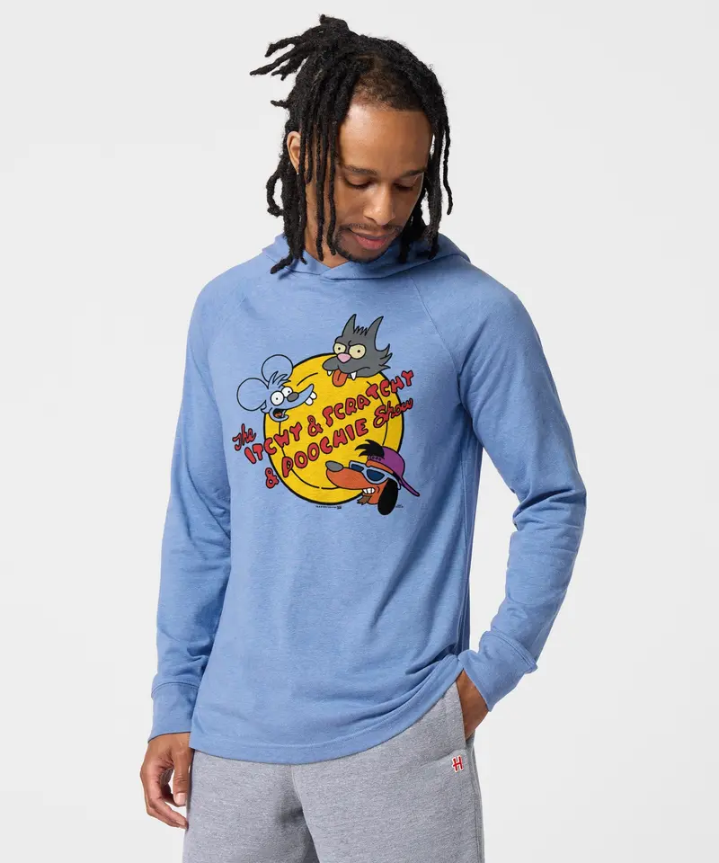 The Simpsons The Itchy And Scratchy And Poochie Show Lightweight Hoodie 3