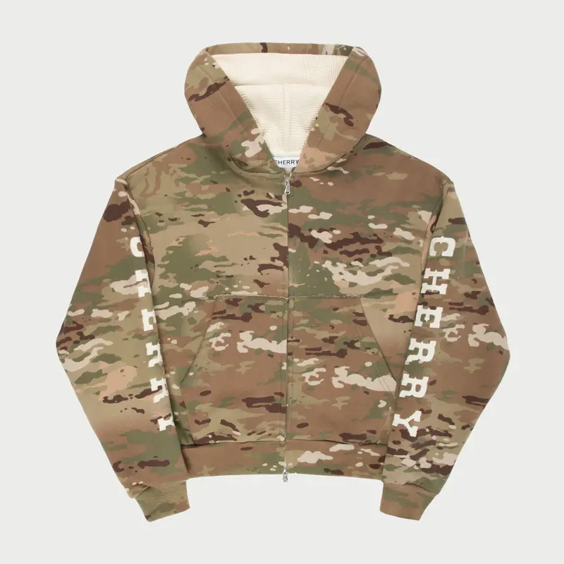 Thermal Zip-Up Hoodie (Camo) 1