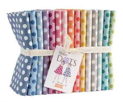 Tilda  Medium Dots Fat Quarter Bundle 15Pc 1