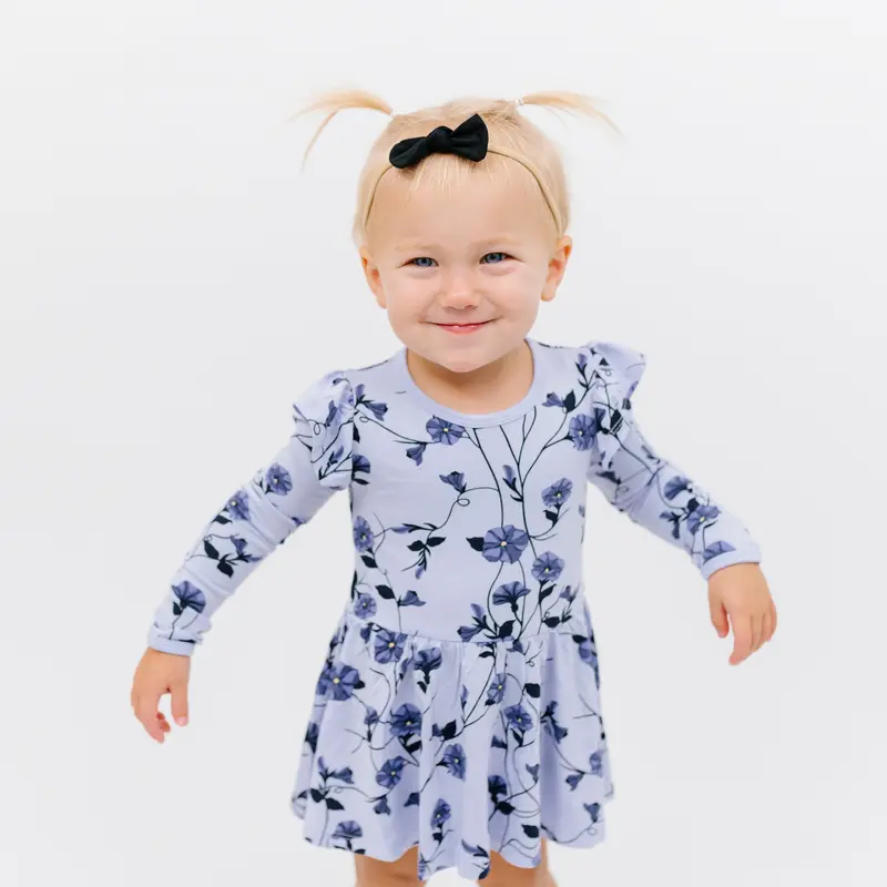 Tiny Nylon Bow In Midnight 1