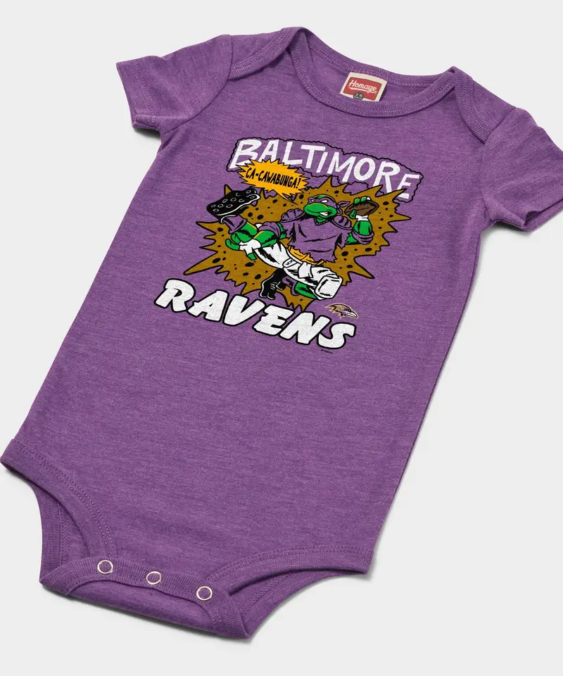 Tmnt Donatello X Baltimore Ravens Baby One Piece 2