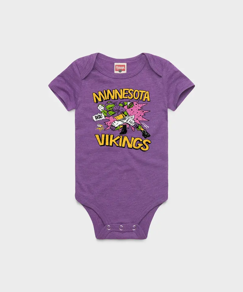 Tmnt Donatello X Minnesota Vikings Baby One Piece 1
