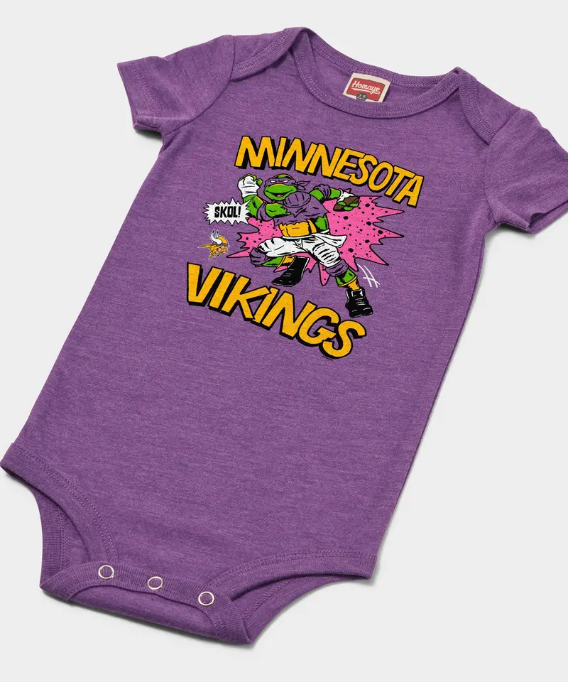 Tmnt Donatello X Minnesota Vikings Baby One Piece 2