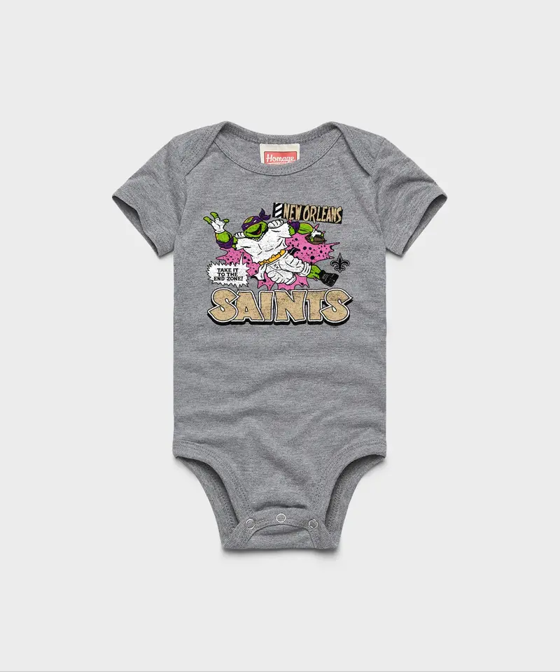 Tmnt Donatello X New Orleans Saints Baby One Piece 1