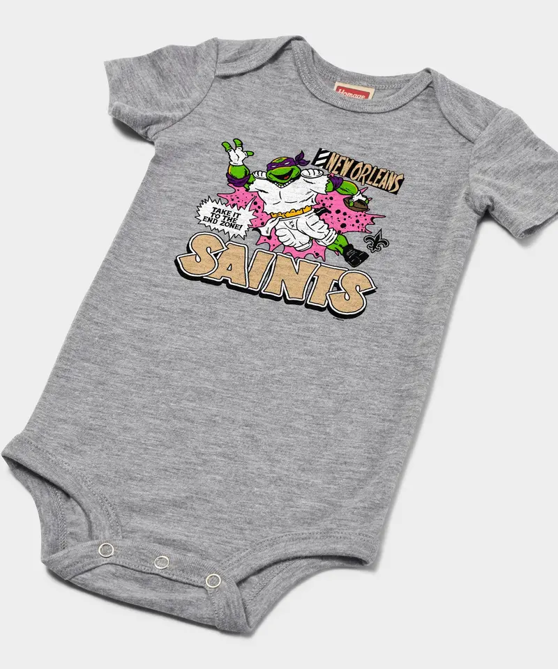 Tmnt Donatello X New Orleans Saints Baby One Piece 2