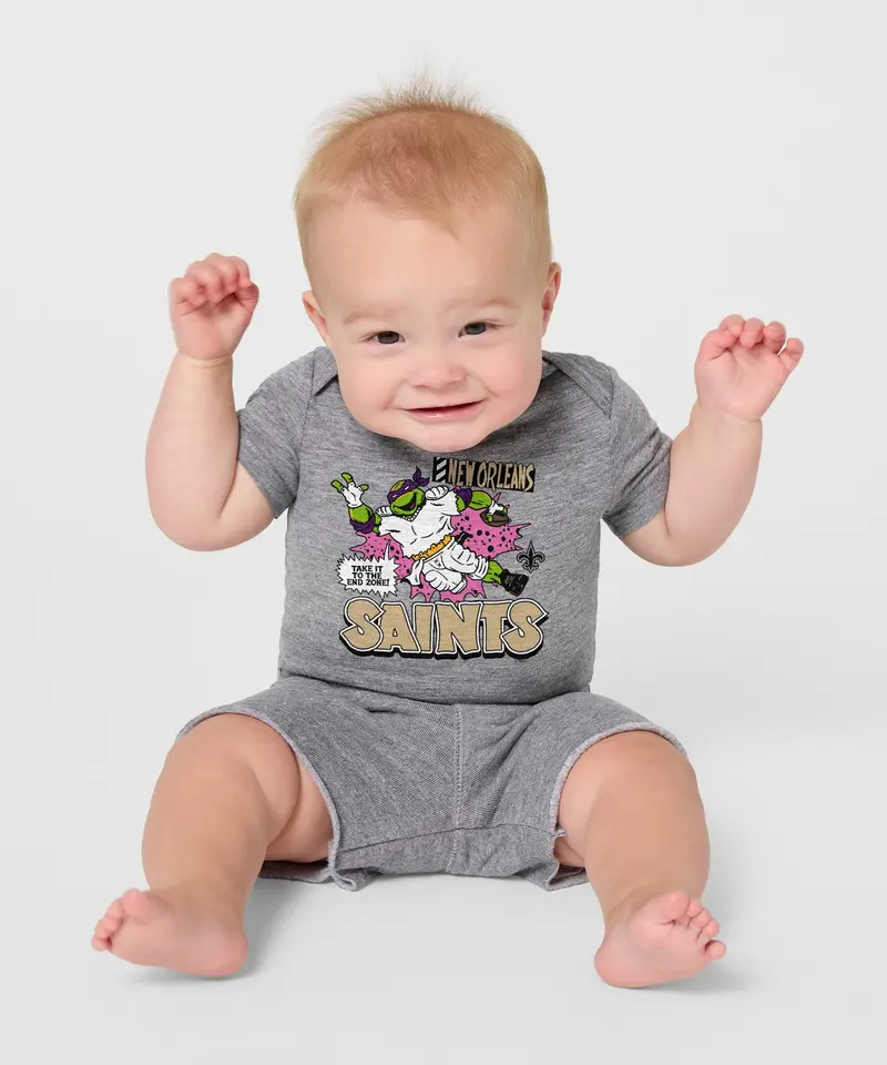 Tmnt Donatello X New Orleans Saints Baby One Piece 3