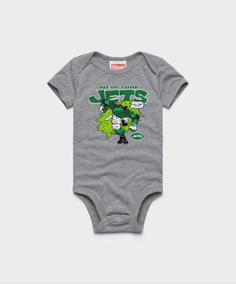Tmnt Donatello X New York Jets Baby One Piece 1