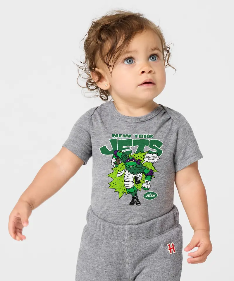 Tmnt Donatello X New York Jets Baby One Piece 3