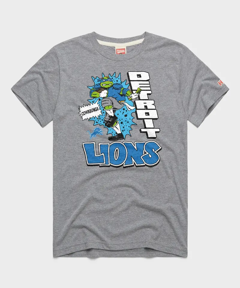 Tmnt Leonardo X Detroit Lions 1