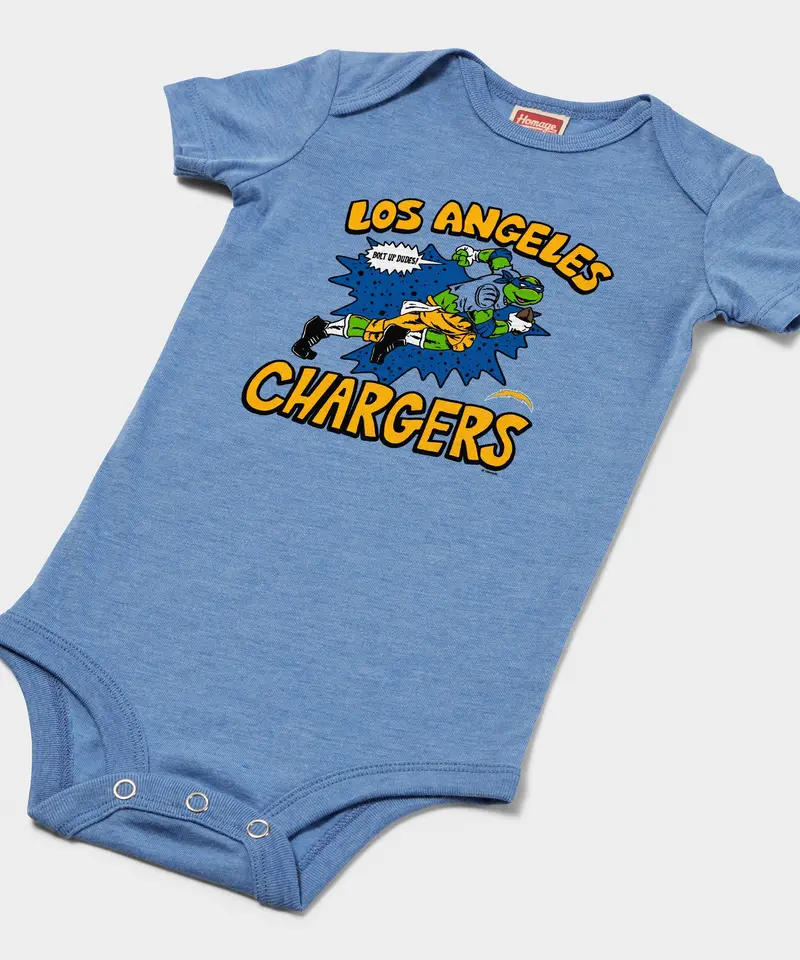 Tmnt Leonardo X Los Angeles Chargers Baby One Piece 2