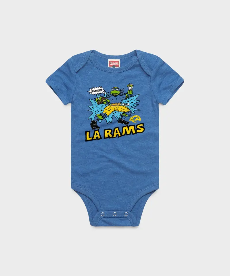 Tmnt Leonardo X Los Angeles Rams Baby One Piece 1