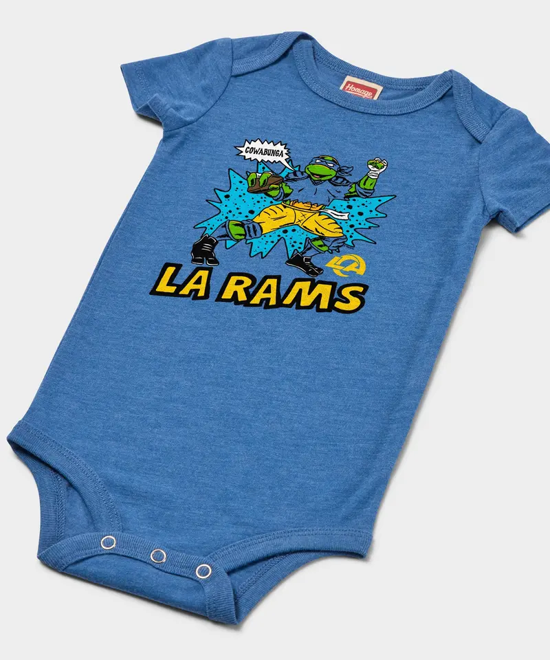 Tmnt Leonardo X Los Angeles Rams Baby One Piece 2