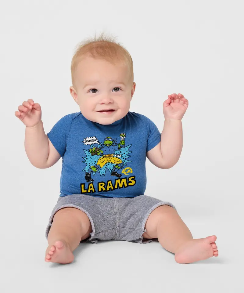 Tmnt Leonardo X Los Angeles Rams Baby One Piece 3