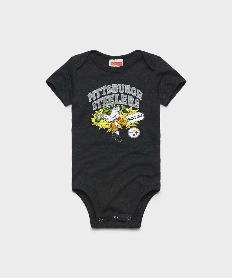 Tmnt Leonardo X Pittsburgh Steelers Baby One Piece 1