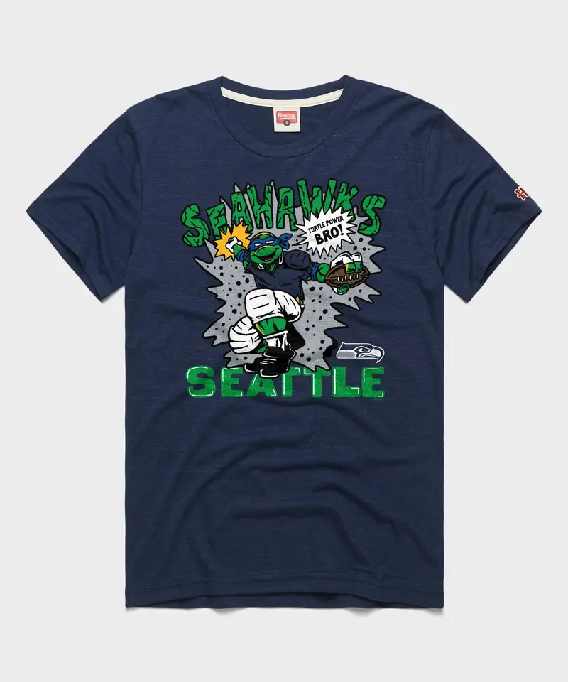 Tmnt Leonardo X Seattle Seahawks 1