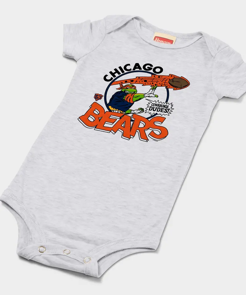 Tmnt Michelangelo X Chicago Bears Baby One Piece 2