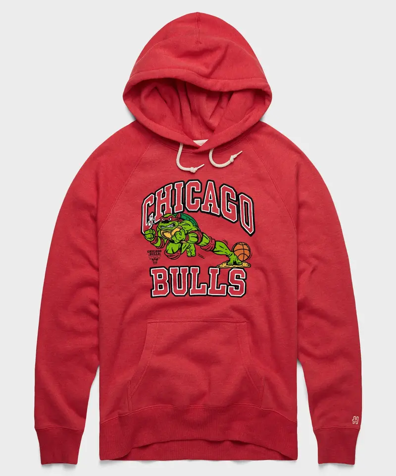 Tmnt Raphael X Chicago Bulls Hoodie 1