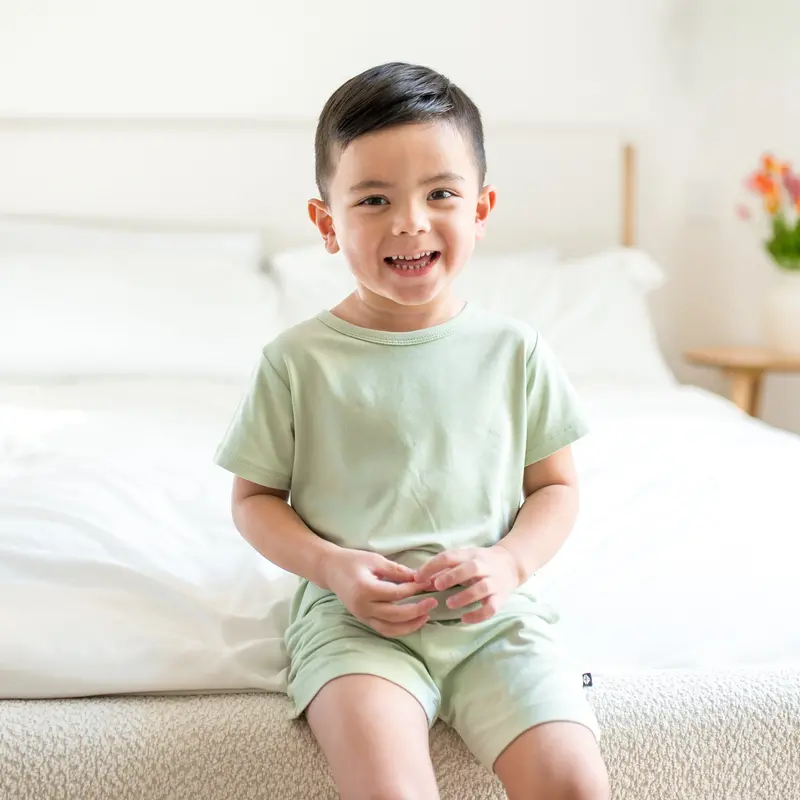 Toddler Basic Tee In Basil 1