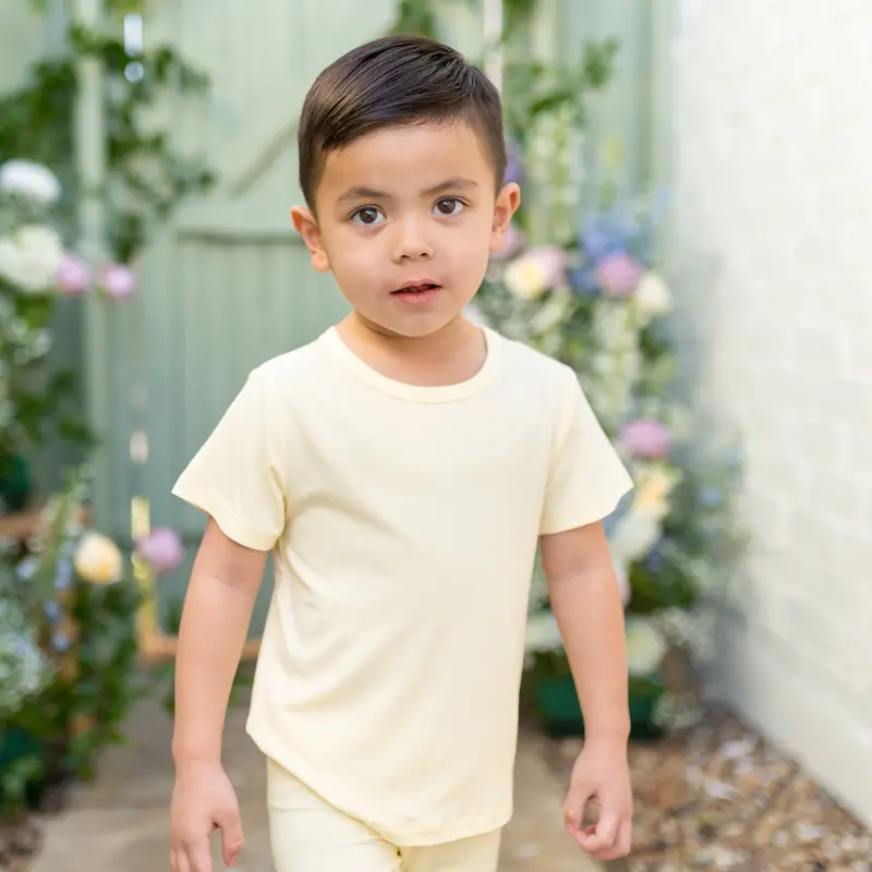 Toddler Basic Tee In Chamomile 1