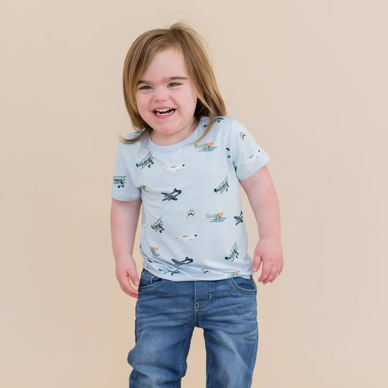 Toddler Basic Tee In Take Off 1