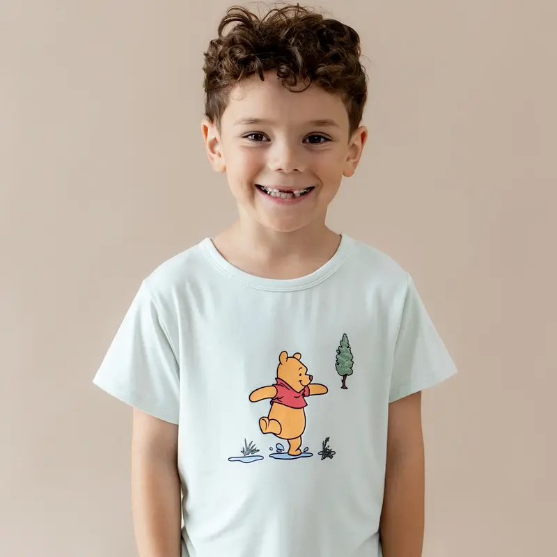 Toddler Basic Tee In Winnie The Pooh On Dew 1