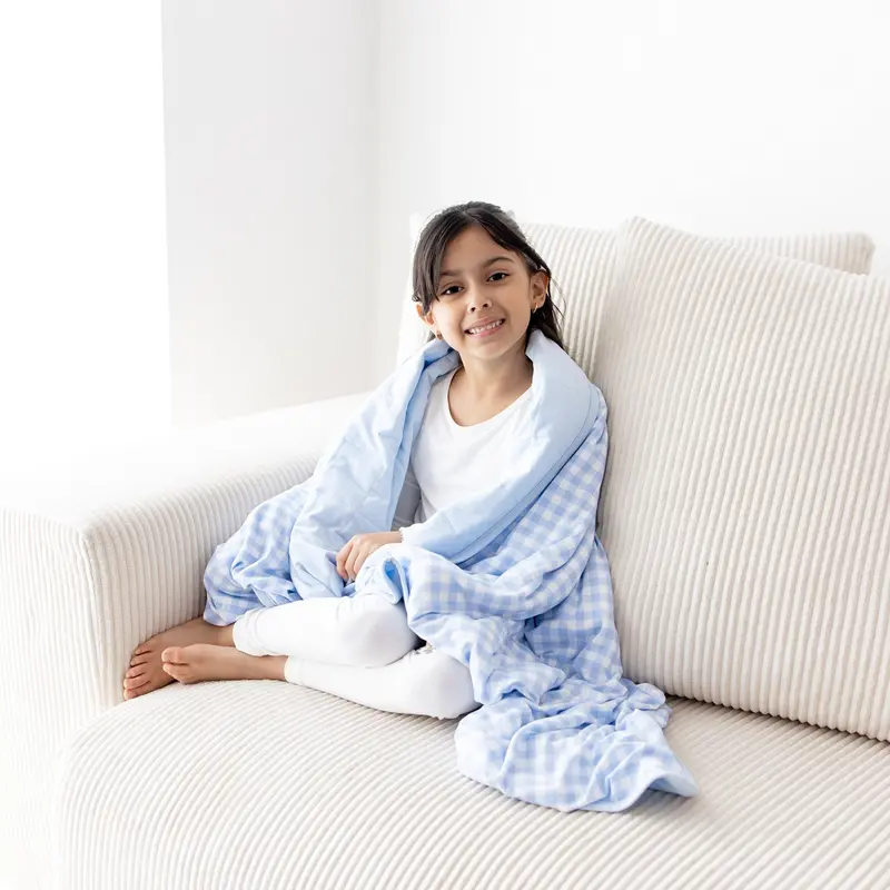 Toddler Blanket In Gingham Breeze 1.0 1