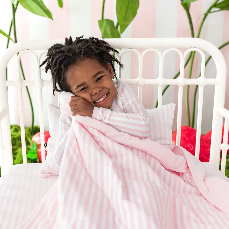 Toddler Blanket In Small Sakura Stripe 1.0 1