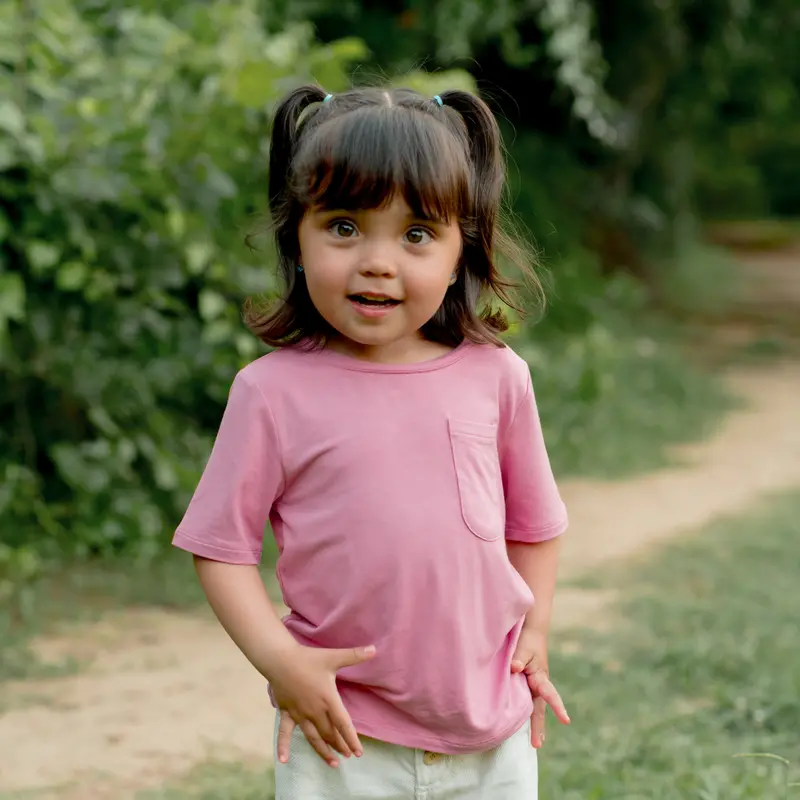 Toddler Crew Neck Tee In Apple Blossom 1