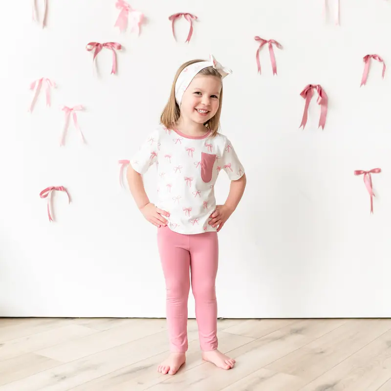 Toddler Crew Neck Tee In Bow 1