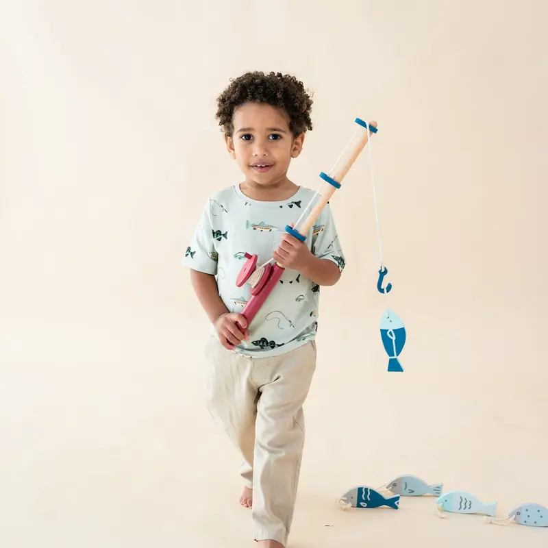 Toddler Crew Neck Tee In Fishing 1