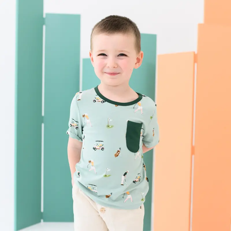 Toddler Crew Neck Tee In Golf 1