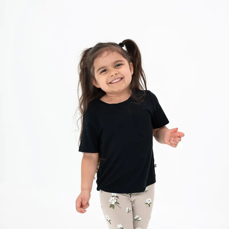Toddler Crew Neck Tee In Midnight 1