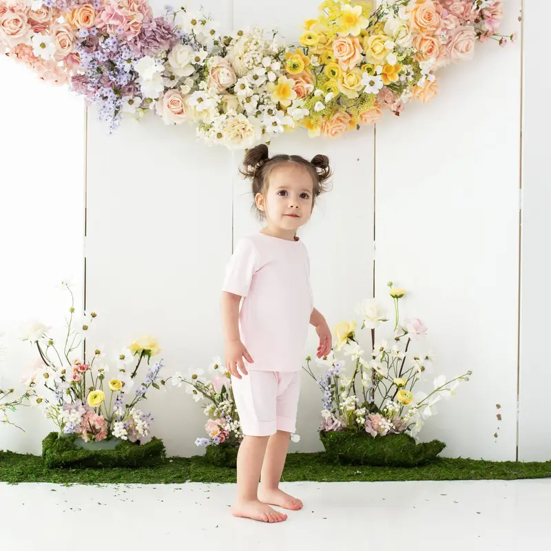 Toddler Crew Neck Tee In Sakura 1
